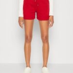 Anna Field kvinner shorts mørk rød P266L662