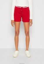 Anna Field kvinner shorts mørk rød P266L662