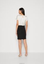 Anna Field kvinner skiftekjole off white/svart P266L195 - Bilde 3