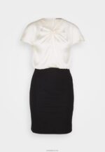 Anna Field kvinner skiftekjole off white/svart P266L195 - Bilde 5