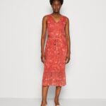 Anna Field kvinner skiftkjole beige/rosa/flerfarget P266L212