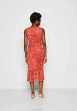 Anna Field kvinner skiftkjole beige/rosa/flerfarget P266L212 - Bilde 3