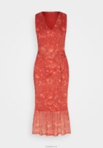 Anna Field kvinner skiftkjole beige/rosa/flerfarget P266L212 - Bilde 5