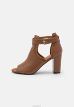 Anna Field kvinner skinn ankelmansjett sandaler cognac P266L1333 - Bilde 2