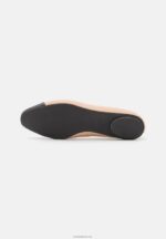 Anna Field kvinner skinn ballett pumps beige P266L2116 - Bilde 5
