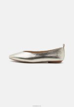 Anna Field kvinner skinn ballett pumps gull P266L2108 - Bilde 2