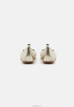Anna Field kvinner skinn ballett pumps gull P266L2108 - Bilde 4