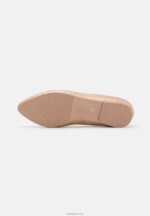 Anna Field kvinner skinn ballett pumps rosa gull farget P266L2110 - Bilde 5