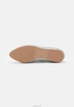 Anna Field kvinner skinn ballett pumps sølv P266L2143 - Bilde 5