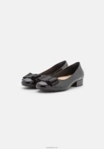 Anna Field kvinner skinn ballett pumps svart P266L2112 - Bilde 3