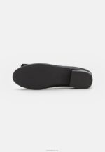 Anna Field kvinner skinn ballett pumps svart P266L2112 - Bilde 5