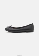 Anna Field kvinner skinn ballett pumps svart P266L2113 - Bilde 2