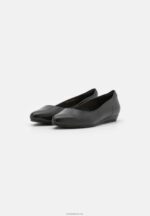Anna Field kvinner skinn ballett pumps svart P266L2119 - Bilde 3