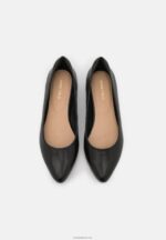 Anna Field kvinner skinn ballett pumps svart P266L2119 - Bilde 6