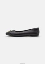 Anna Field kvinner skinn ballett pumps svart P266L2145 - Bilde 2