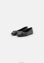Anna Field kvinner skinn ballett pumps svart P266L2145 - Bilde 3