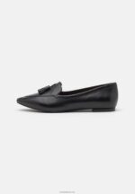 Anna Field kvinner skinn ballett pumps svart P266L2151 - Bilde 2