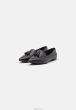 Anna Field kvinner skinn ballett pumps svart P266L2151 - Bilde 3