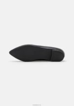 Anna Field kvinner skinn ballett pumps svart P266L2151 - Bilde 5