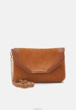 Anna Field kvinner skinn clutch cognac P266L2410