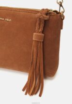 Anna Field kvinner skinn clutch cognac P266L2438 - Bilde 4