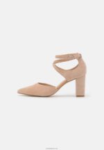 Anna Field kvinner skinn høye hæler beige P266L1606