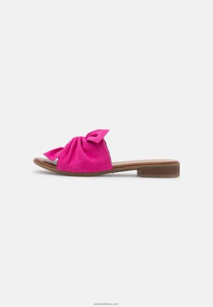 Anna Field kvinner skinn muldyr rosa P266L1867
