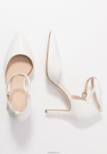 Anna Field kvinner skinn pumps høye hæler hvit P266L1693 - Bilde 4