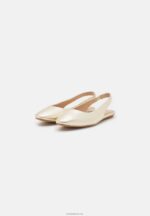 Anna Field kvinner skinn slingback ballet pumps gull P266L2182 - Bilde 3