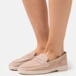 Anna Field kvinner skinn slip-ons beige P266L1779