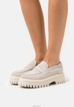 Anna Field kvinner skinn slip-ons beige P266L1808