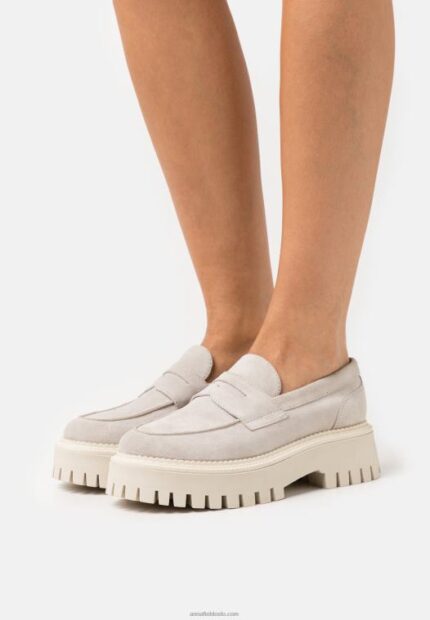 Anna Field kvinner skinn slip-ons beige P266L1808