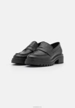 Anna Field kvinner skinn slip-ons svart P266L1817 - Bilde 3