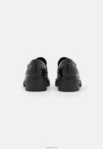Anna Field kvinner skinn slip-ons svart P266L1817 - Bilde 4