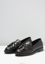 Anna Field kvinner skinn slip-ons svart P266L1829 - Bilde 5