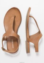 Anna Field kvinner skinn t-bar sandaler cognac P266L1495 - Bilde 4