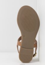 Anna Field kvinner skinn t-bar sandaler cognac P266L1495 - Bilde 7