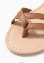 Anna Field kvinner skinn t-bar sandaler cognac P266L1513 - Bilde 3