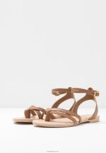 Anna Field kvinner skinn t-bar sandaler cognac P266L1513 - Bilde 5