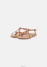 Anna Field kvinner skinn t-bar sandaler cognac P266L1536 - Bilde 3