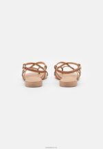 Anna Field kvinner skinn t-bar sandaler cognac P266L1536 - Bilde 4