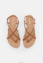 Anna Field kvinner skinn t-bar sandaler cognac P266L1536 - Bilde 6