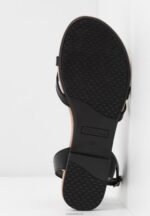 Anna Field kvinner skinn t-bar sandaler svart P266L1523 - Bilde 7