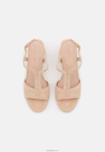 Anna Field kvinner skinnsandaler beige P266L1335 - Bilde 6