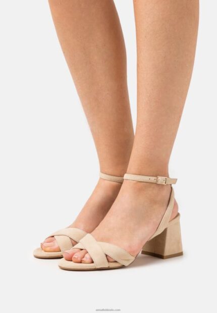 Anna Field kvinner skinnsandaler beige P266L1359