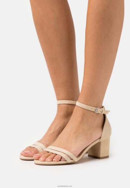 Anna Field kvinner skinnsandaler beige P266L1366