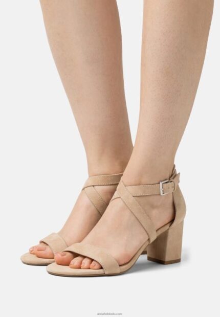 Anna Field kvinner skinnsandaler beige P266L1433