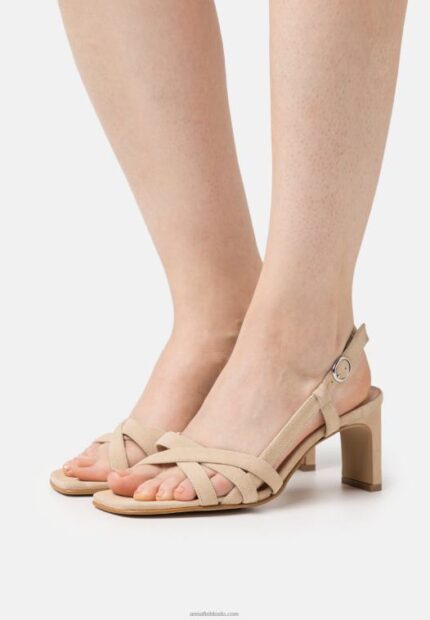 Anna Field kvinner skinnsandaler beige P266L1446