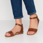 Anna Field kvinner skinnsandaler cognac P266L1278