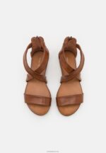 Anna Field kvinner skinnsandaler cognac P266L1316 - Bilde 6